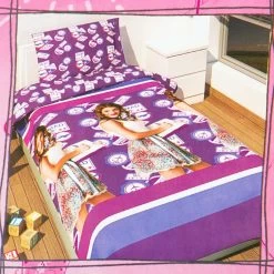 Completo Lenzuola Disney Violetta School Una Piazza 100% Cotone Viola L590 -Bimbi Sconto 20140807144150 completo letto singolo violetta school 3