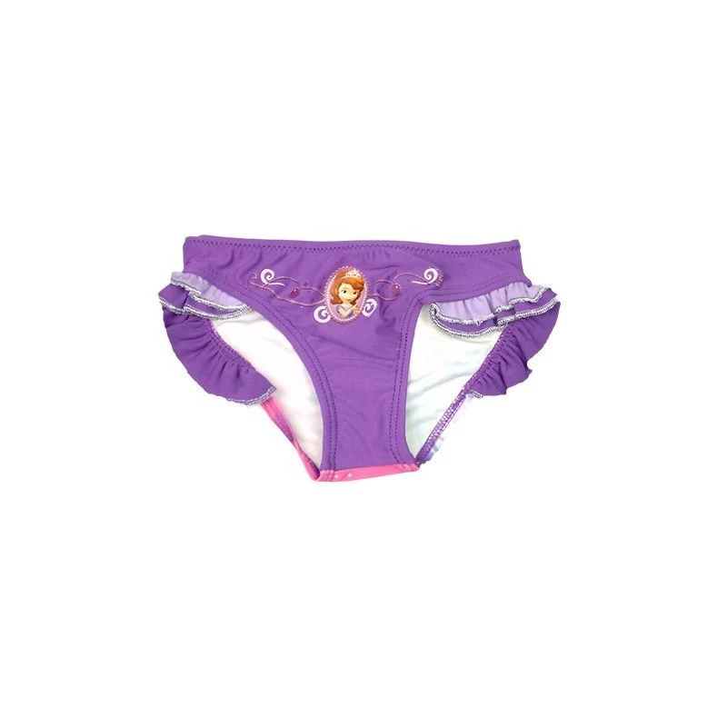 Costumino Costume Da Bagno Slip Bimba Bambina Disney Principessa Sofia Viola 2A 1 Costumino Costume Da Bagno Slip Bimba Bambina Disney Principessa Sofia Viola 2A
