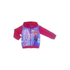 Felpa Maglia Maglietta Aperta Con Zip Bimba Bambina Disney Frozen Fucsia 5A