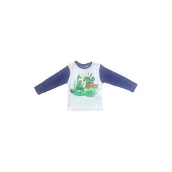 T-shirt Maglia Maglietta Bimbo Bambino The Good Dinosaur Disney Blu 7A