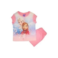 Pigiama Maglia Maglietta Pantaloncino Bimba Bambina Disney Frozen Rosa 6A