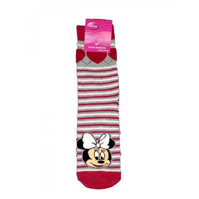 Calza Corta Calzino Antiscivolo Bimba Bambina Disney Minnie Rubino 27-30 1 Calza Corta Calzino Antiscivolo Bimba Bambina Disney Minnie Rubino 27-30