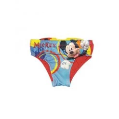 Costumino Costume Da Bagno Slip Bimbo Bambino Disney Mickey Rosso 5A