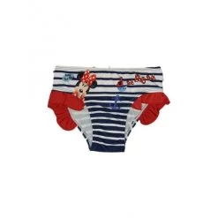 Costumino Costume Da Bagno Slip Bimba Bambina Disney Minnie Rosso 5A