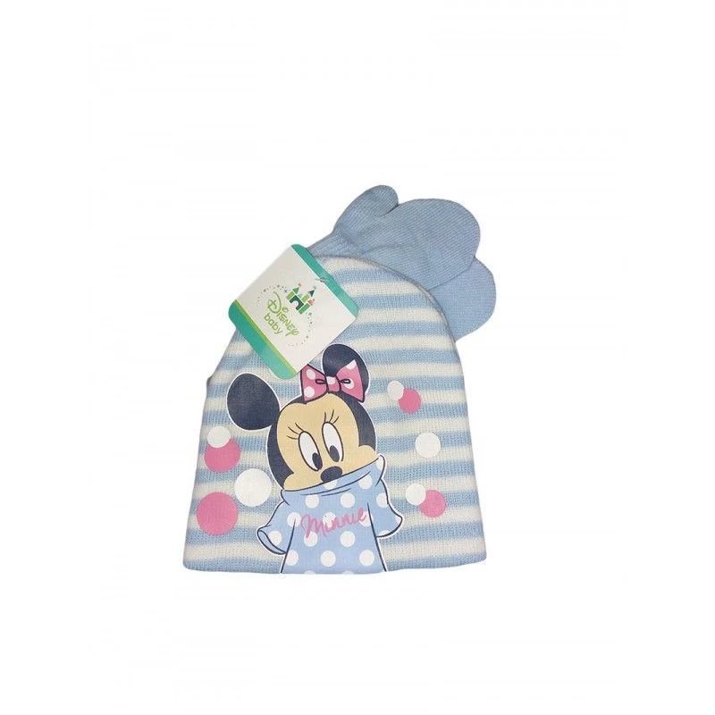 Set 2pz Cappello Cappellino Muffole Guanti Bimba Bambina Disney Baby Minnie Cielo Tg 48 1 Set 2pz Cappello Cappellino Muffole Guanti Bimba Bambina Disney Baby Minnie Cielo Tg 48