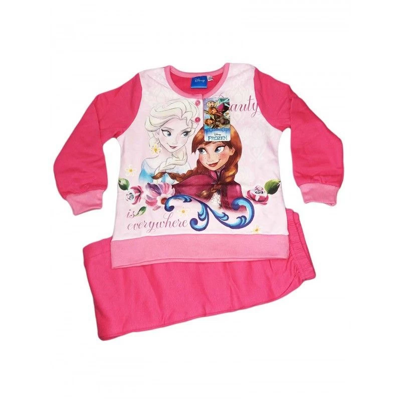 Pigiama Maglia Maglietta Pantalone Bimba Disney Frozen Rosa Fucsia 6A 1 Pigiama Maglia Maglietta Pantalone Bimba Disney Frozen Rosa Fucsia 6A