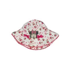 Disney Baby Cappellino Cappello Pescatore Bimba Disney Minnie Bianco Tg 50