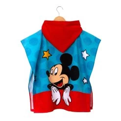 Accappatoio Poncho Topolino Disney In Spugna Taglia Unica J589 -Bimbi Sconto accappatoio poncho topolino disney in spugna taglia unica 3