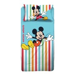 Completo Lenzuola Topolino Disney Per Letto Singolo J913