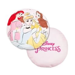 Cuscino Arredo Princess Disney Sagomato Stampato Rotondo K245 -Bimbi Sconto cuscino arredo princess disney sagomato rotondo 3