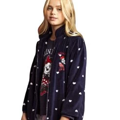 Giacca Da Camera Bambina/ragazza Minnie Disney In Pile Coral 57519 K751