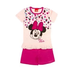 Pigiama Bambina Estivo Minnie Disney In Cotone WD220092 Y721 -Bimbi Sconto pigiama bambina estivo in cotone disney minnie b2wd220092 confetto 5