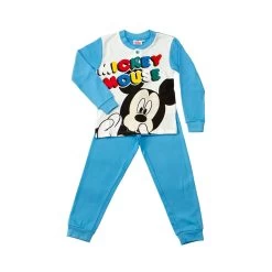 Pigiama Bambino Mickey Mouse Disney In Caldo Cotone WD900519 W510 -Bimbi Sconto pigiama bambino mickey mouse disney wd900519 cielo 5