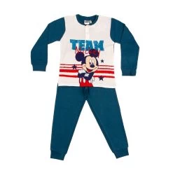 Pigiama Bambino Topolino Disney In Caldo Cotone 0702 J676 -Bimbi Sconto pigiama bambino topolino disney in caldo cotone 0702 azzurro 5