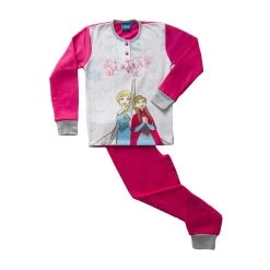 Pigiama Bambina Frozen Disney In Felpa DGW1879 V190 -Bimbi Sconto pigiama bimba frozen disney dgw1879 felpa lampone 4