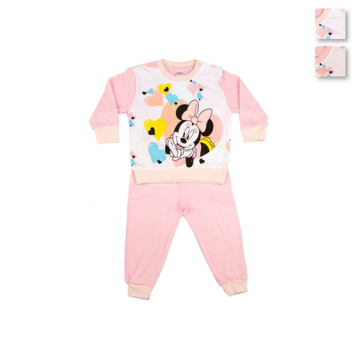 Pigiama Neonata Minnie Disney In Cotone ED101755 Y718 1 Pigiama Neonata Minnie Disney In Cotone ED101755 Y718