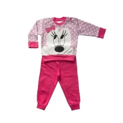 Pigiama Neonata Minnie Disney Baby Felpa Da 12 A 30 Mesi WD101360 V407 -Bimbi Sconto pigiama neonata minnie felpina fucsia 4