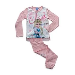 Pigiama Bambina Frozen Elsa Disney In Cotone WD22940B - Rosa S375