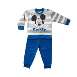 Pigiama Neonato Topolino Disney Baby Felpa Da 12 A 30 Mesi WD101358 V404 -Bimbi Sconto pigiamino neonato mickey felpina royal 4