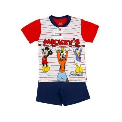 Pigiama Bambino Estivo Mickey S Friends Disney In Cotone WD16563 Y738 -Bimbi Sconto pigima estivo disney micjey mouse b2wd16553 in cotone rosso 5