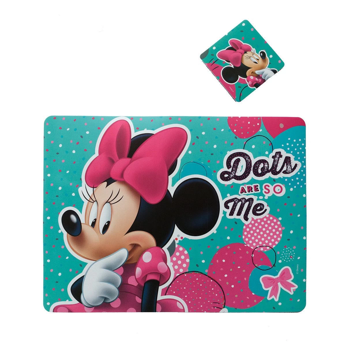 Tovaglietta All‘americana Minnie Me Disney Con Sottobicchiere S296 1 Tovaglietta All‘americana Minnie Me Disney Con Sottobicchiere S296