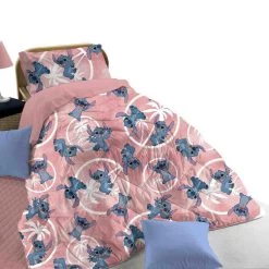 Disney Trapunta Piumone Invernale Stitch Per Letto Singolo X139 -Bimbi Sconto trapunta piumone invernale stitch per letto singolo rosa 1