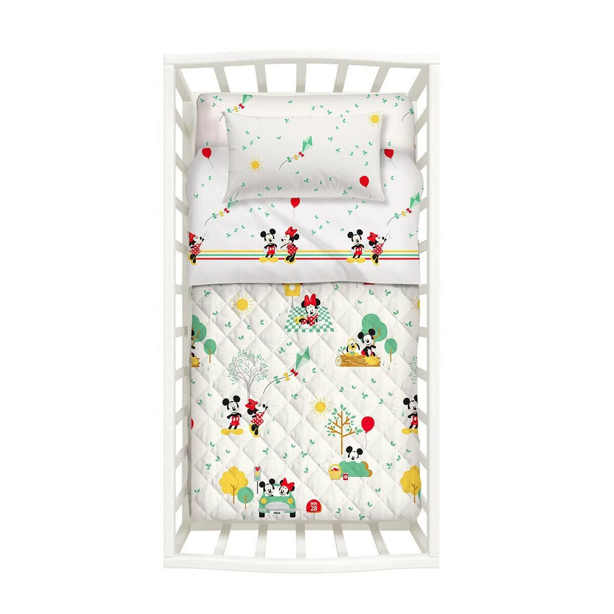 Trapuntino Minnie & Mickey Disney Caleffi Per Lettino Baby Z406 1 Trapuntino Minnie & Mickey Disney Caleffi Per Lettino Baby Z406