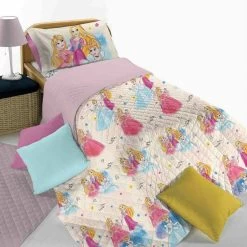 Trapuntino Princess Disney Per Letto Singolo K016